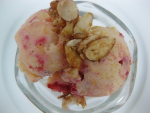 Peachy Raspberry Ice Cream