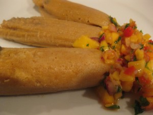 Shrimp, Corn and Shiitake Mushroom Tamales