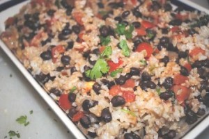 Cuban Style Brown Rice and Black Beans
