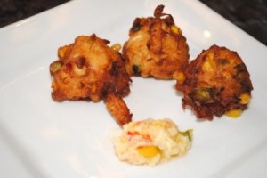 Corn and Crab Fritters