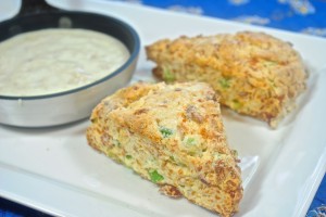 Bacon, Cheddar and Chive Scones