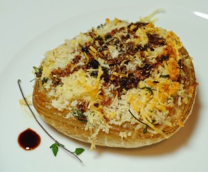 Roasted Onions with Cheese Topping