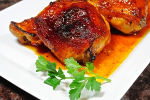 Spicy Honey Glazed Chicken Thighs
