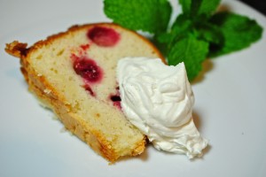Lemon Raspberry Pound Cake
