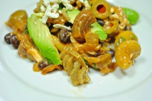 Southwest Pasta with Black Beans and Cotija Cheese