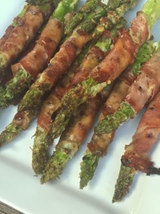 Prosciutto Wrapped Asparagus with Parmesan and Lemon