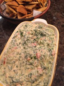Hot Spinach Dip with Tomatoes