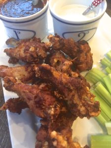 Crispy Buffalo Wings with Two Sauces
