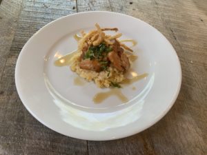 Butternut Squash Risotto with Crispy Pork Belly