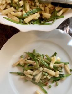 Summertime Pasta with Pea Pods and Lemon