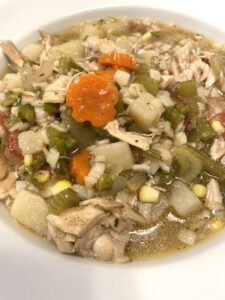 Chicken, Asparagus and Pasta Soup